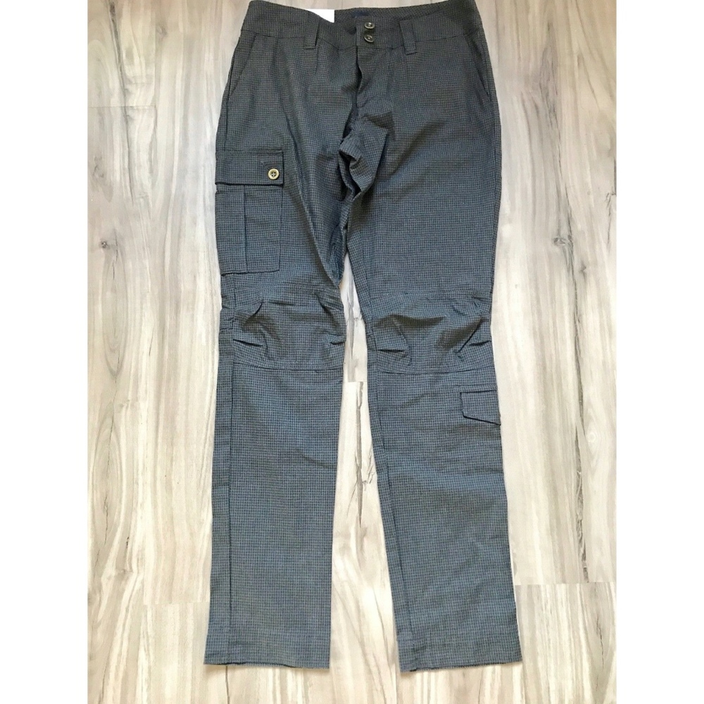 NWT GAP GINGHAM CARGO SKINNY PANTS 4